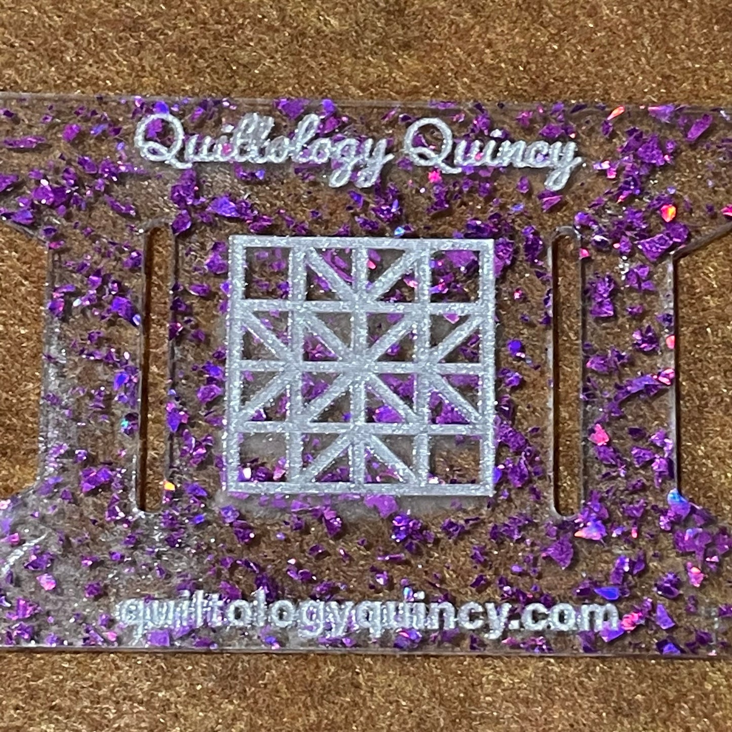 Fuchsia Glitter Flake Binding Spool
