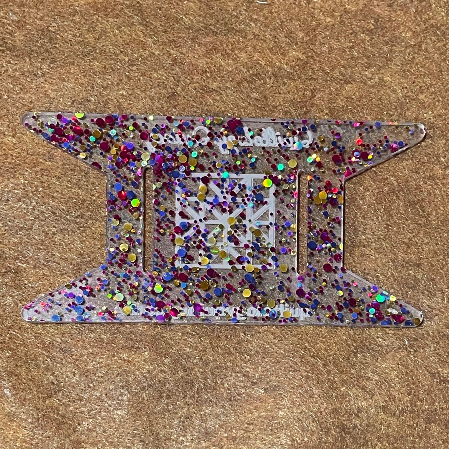 Multicolor Chunky Glitter Binding Spool
