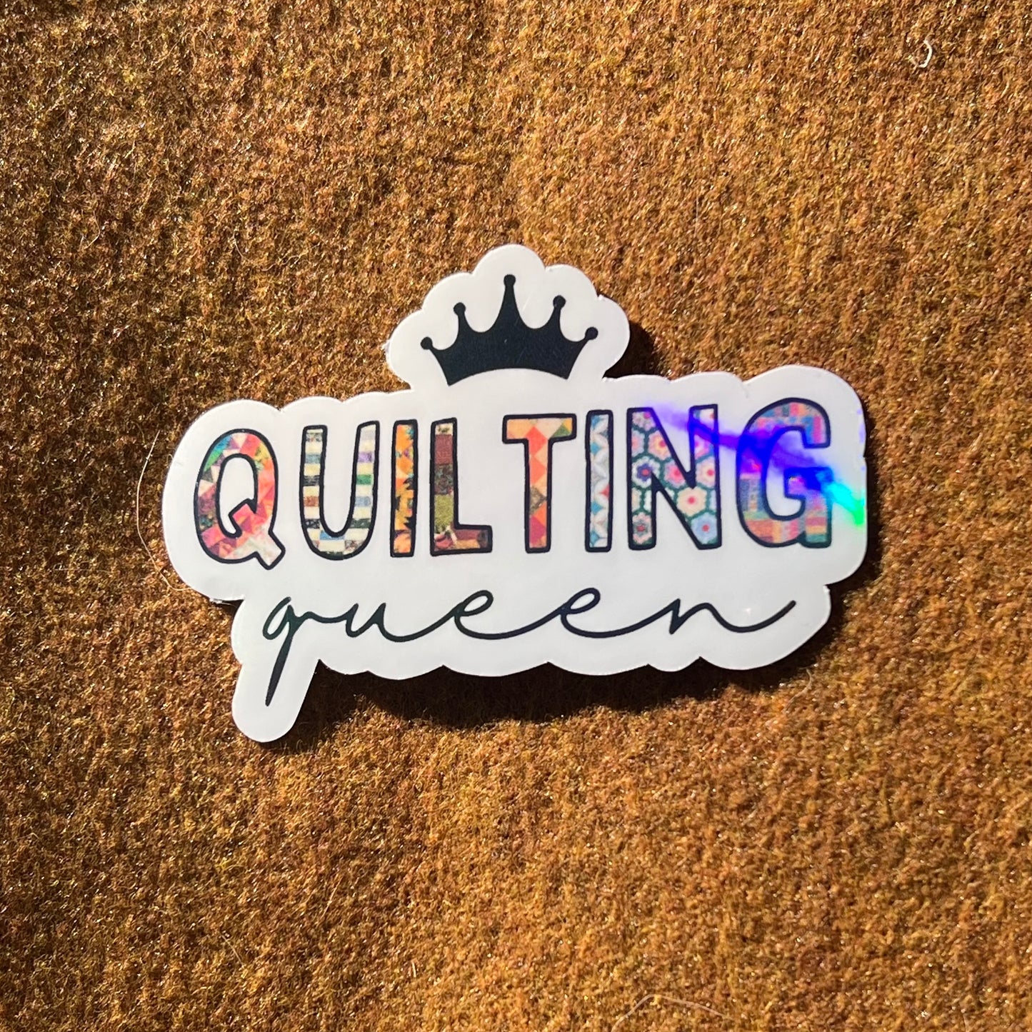 Quilting Queen Sticker
