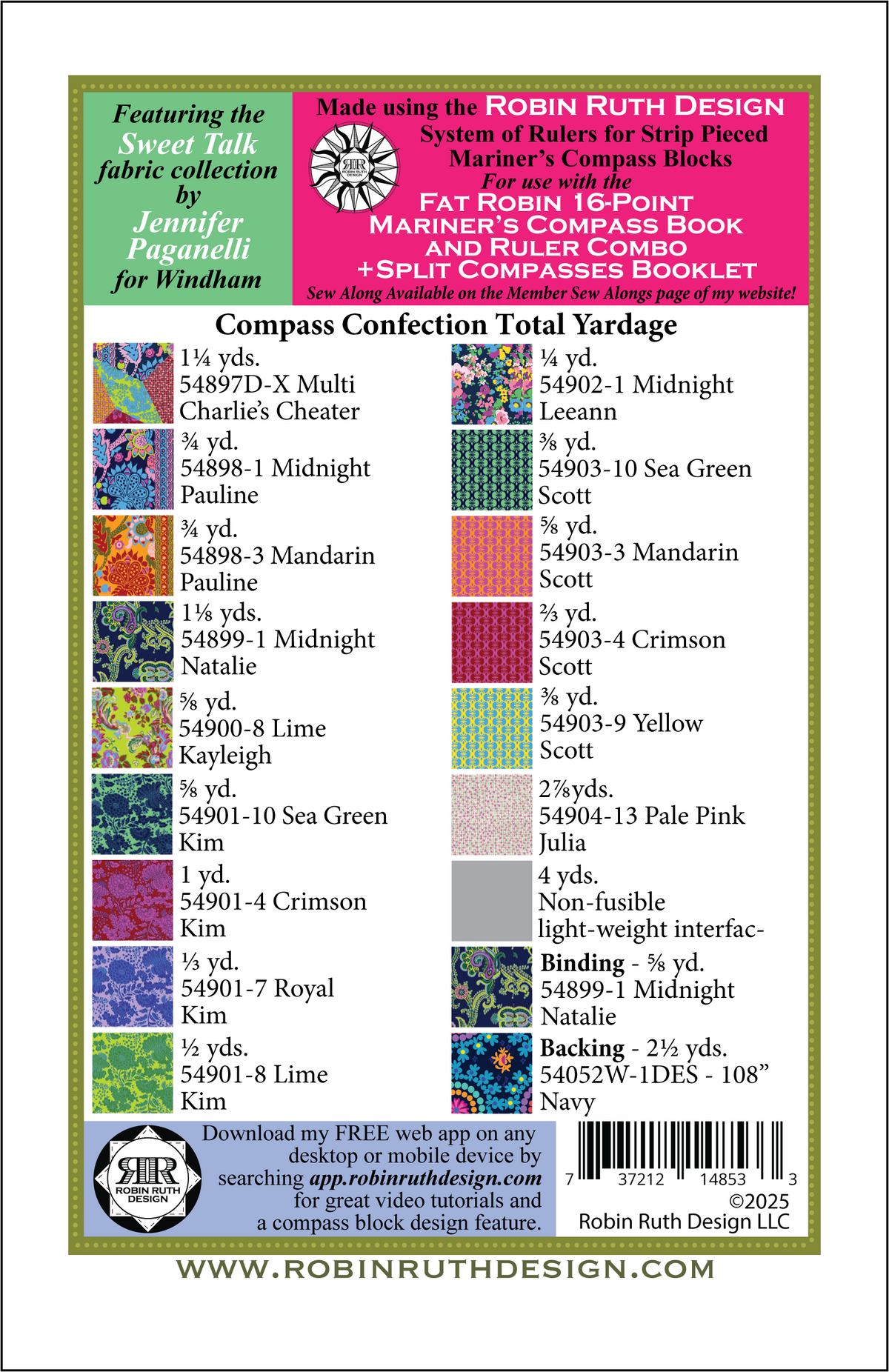 Compass Confection Pattern