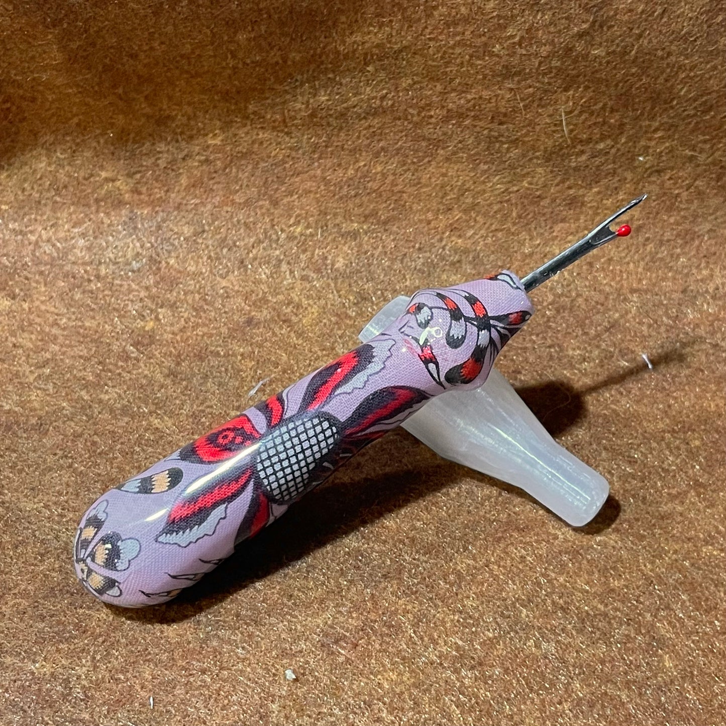 Tula Pink Red Floral Seam Ripper