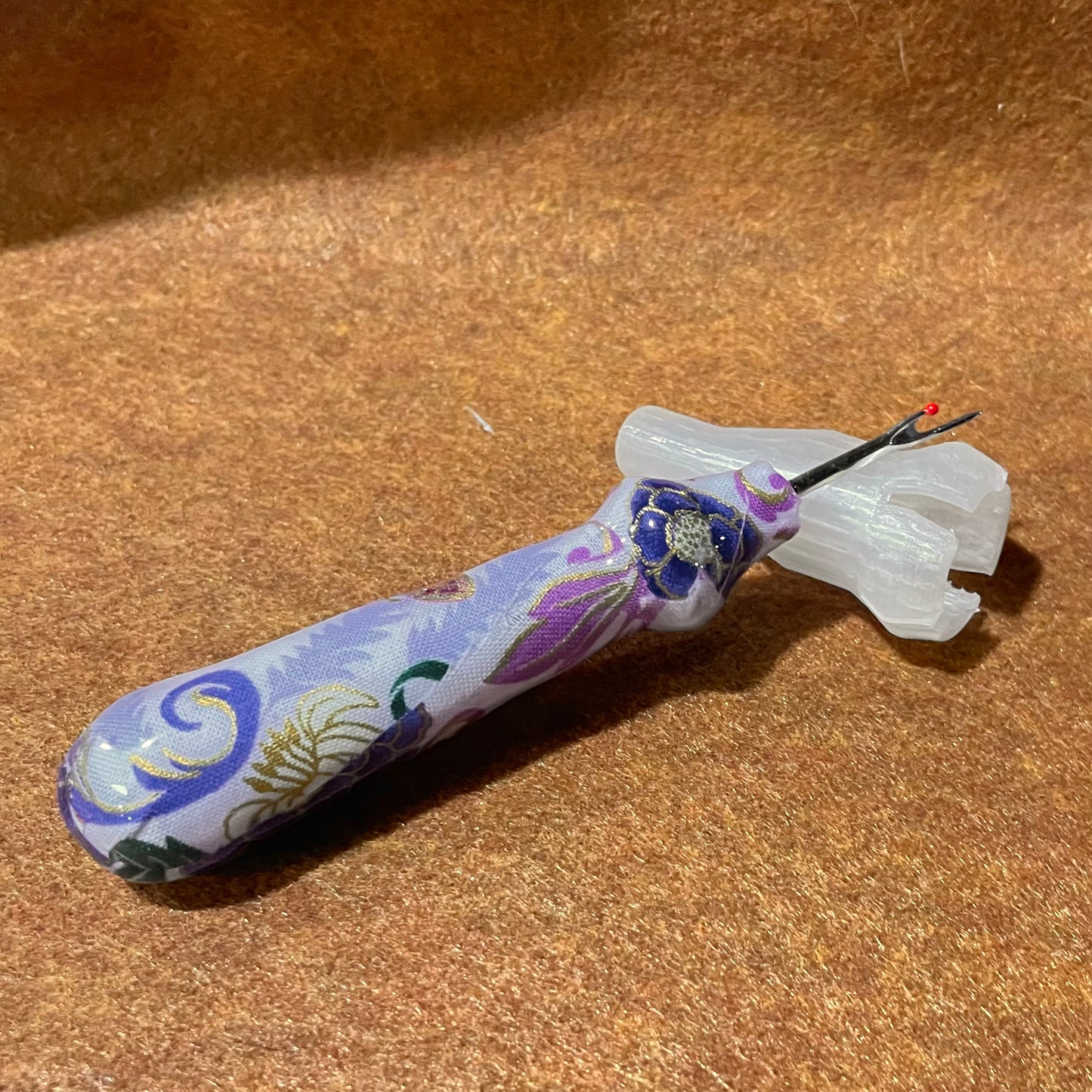 Blue and Purple Floral Seam Ripper