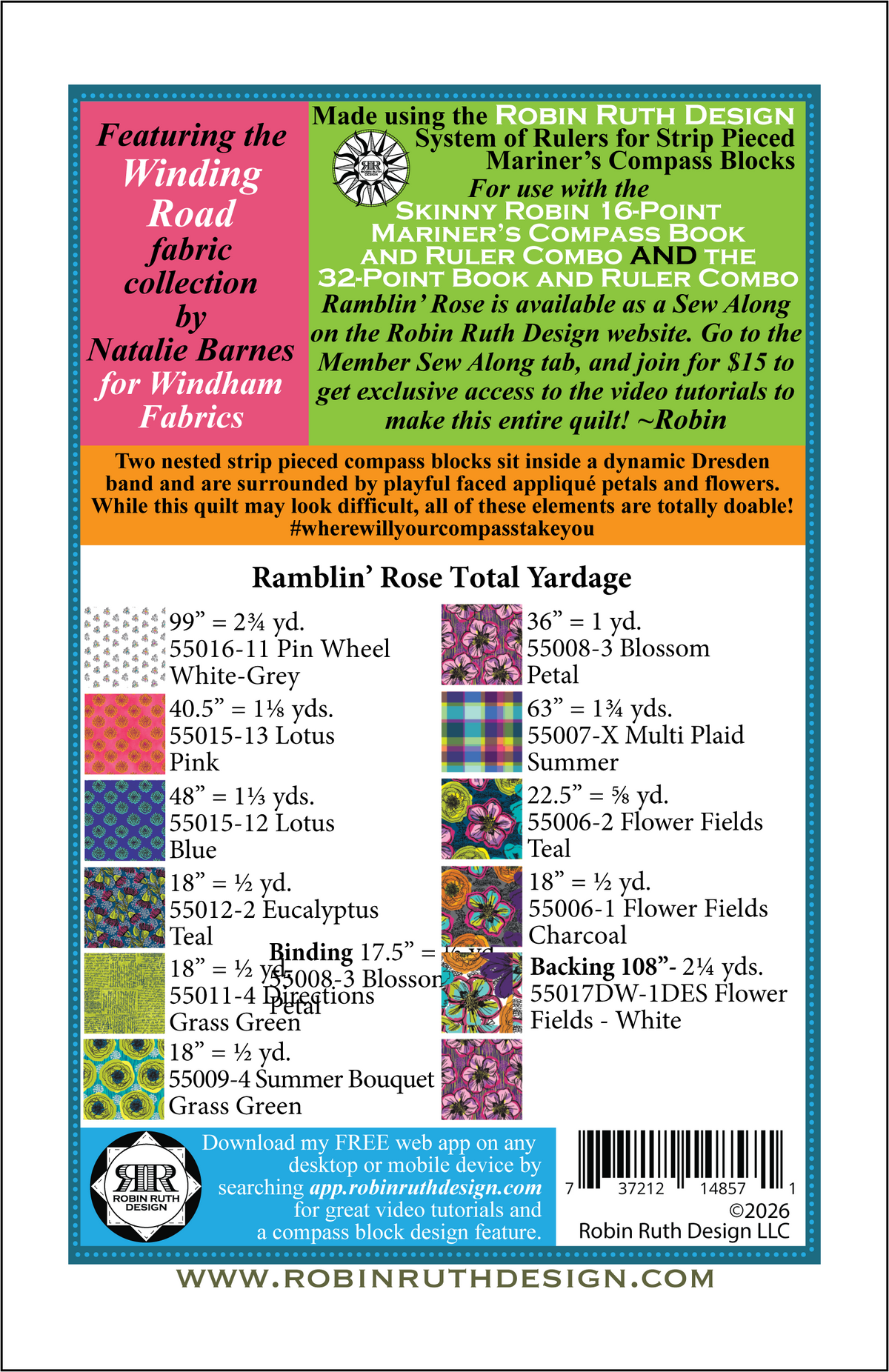 Ramblin' Rose Pattern