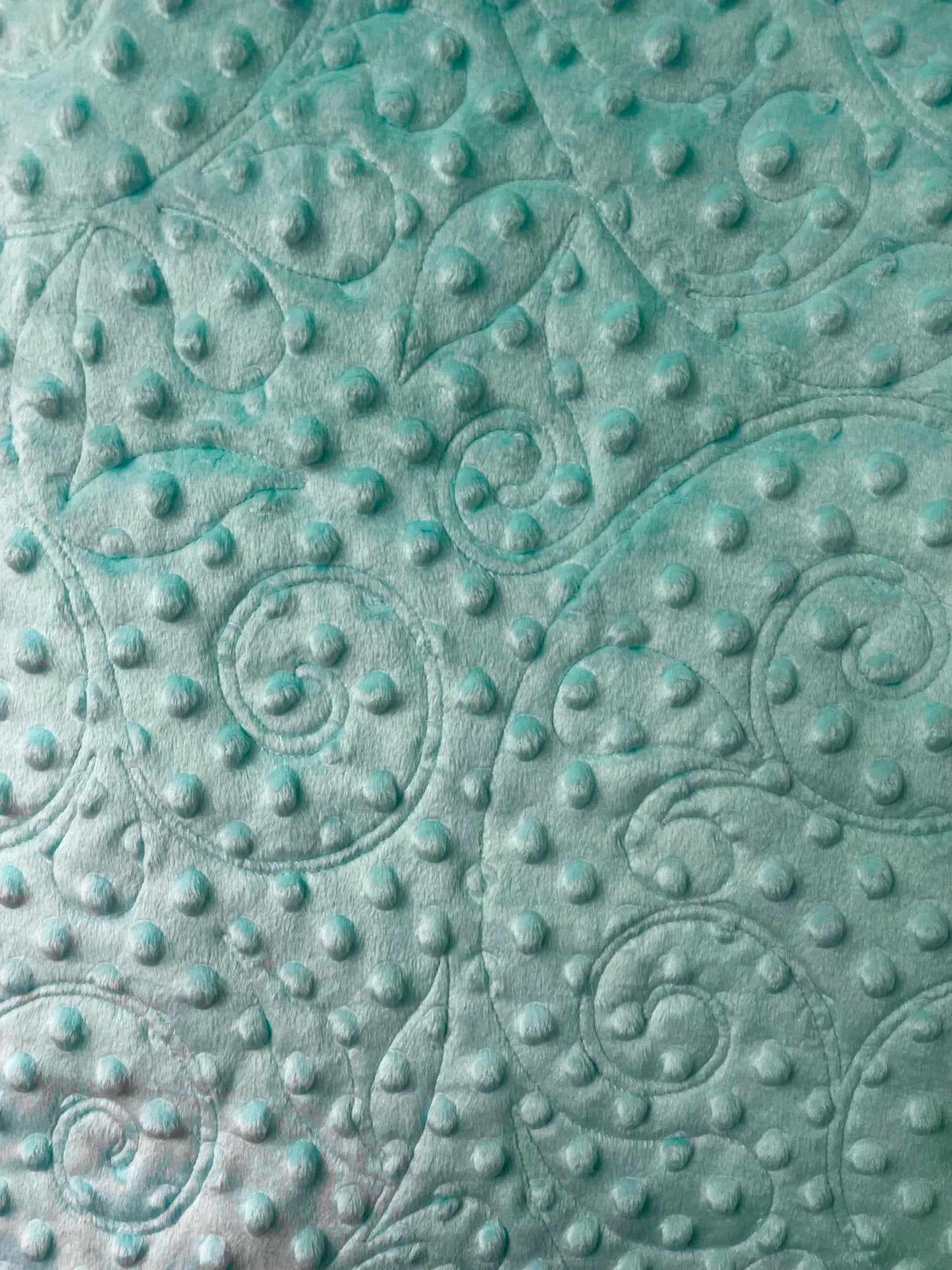 Pink, Blue, and Green Cozy Lap Quilt, Floral Minky Quilt, Squares and Four Patches Throw Blanket, Silver and Gold Living Room Quilt