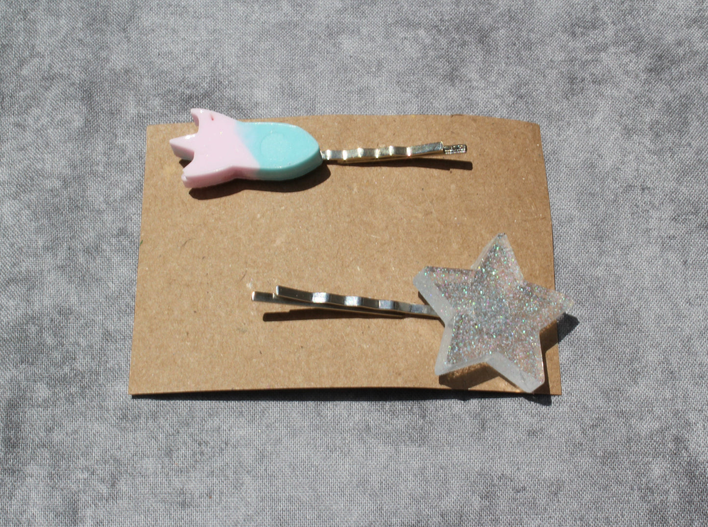 Outer Space Resin Hair Pins