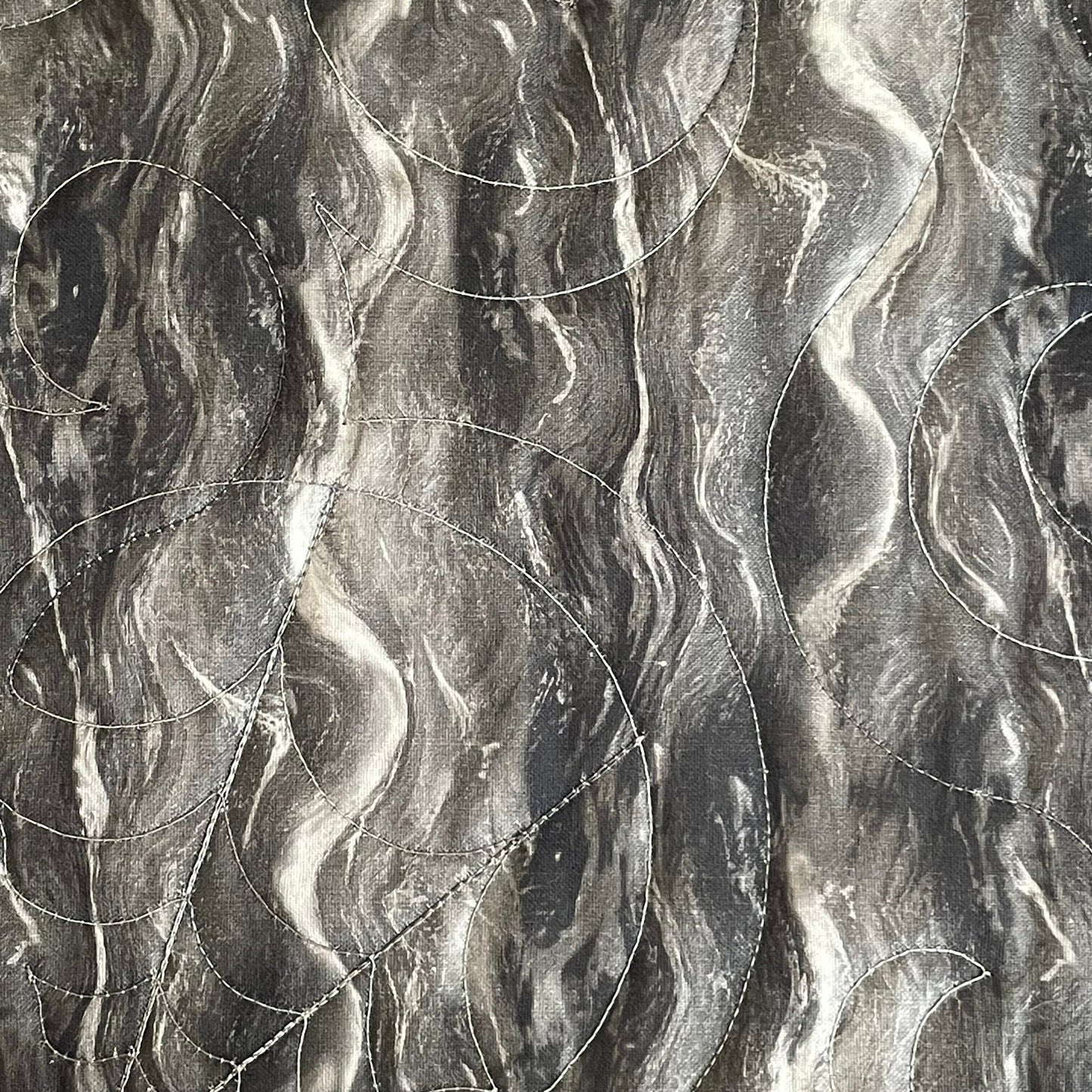 Spooky Halloween Quilted Mug Mat, Great Pumpkin Candle Mat, Quilted Halloween Snack Mat, Handcrafted Orange and Black Halloween Placemat