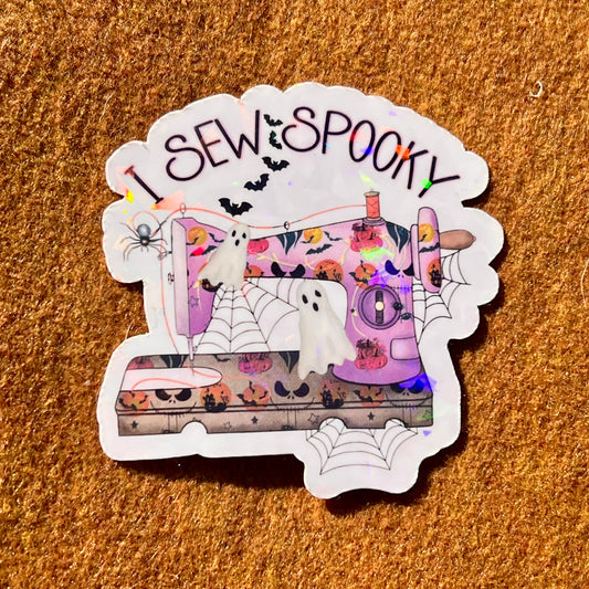 I Sew Spooky Sticker