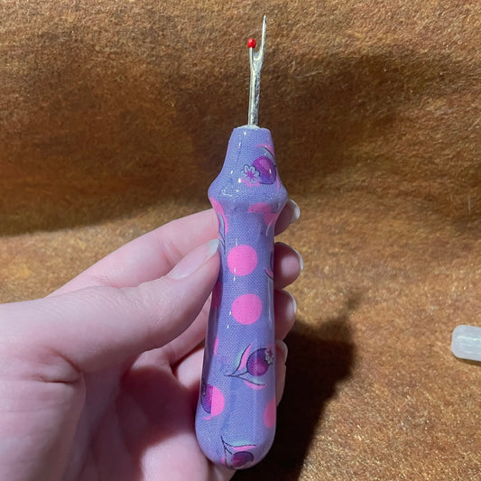 Tula Pink Purple and Pink Floral Seam Ripper