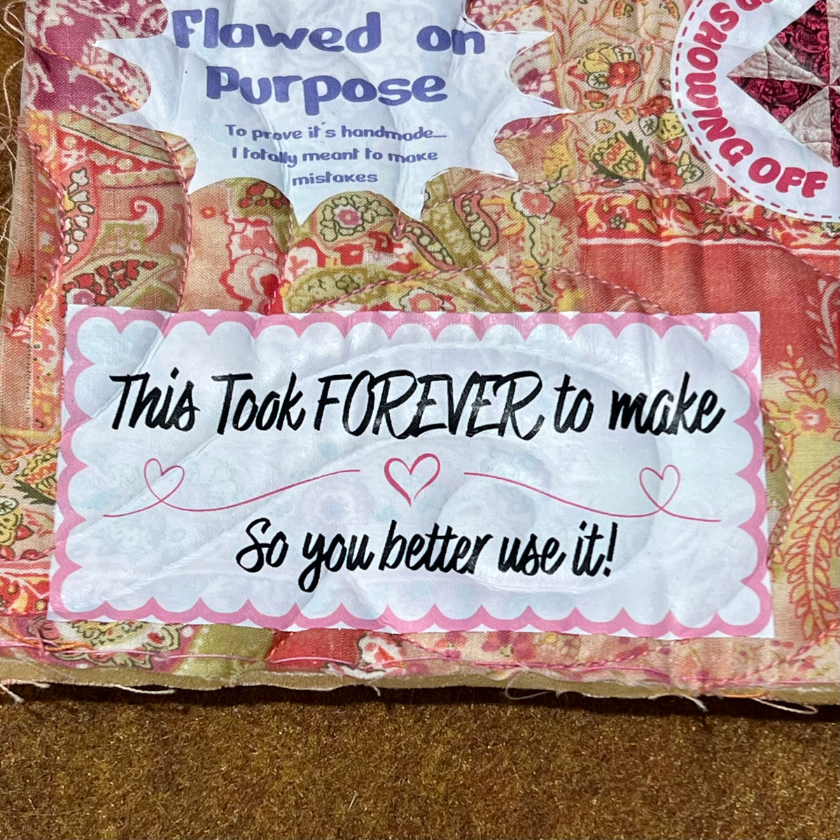 Funny Iron On Quilt Labels Pack 2