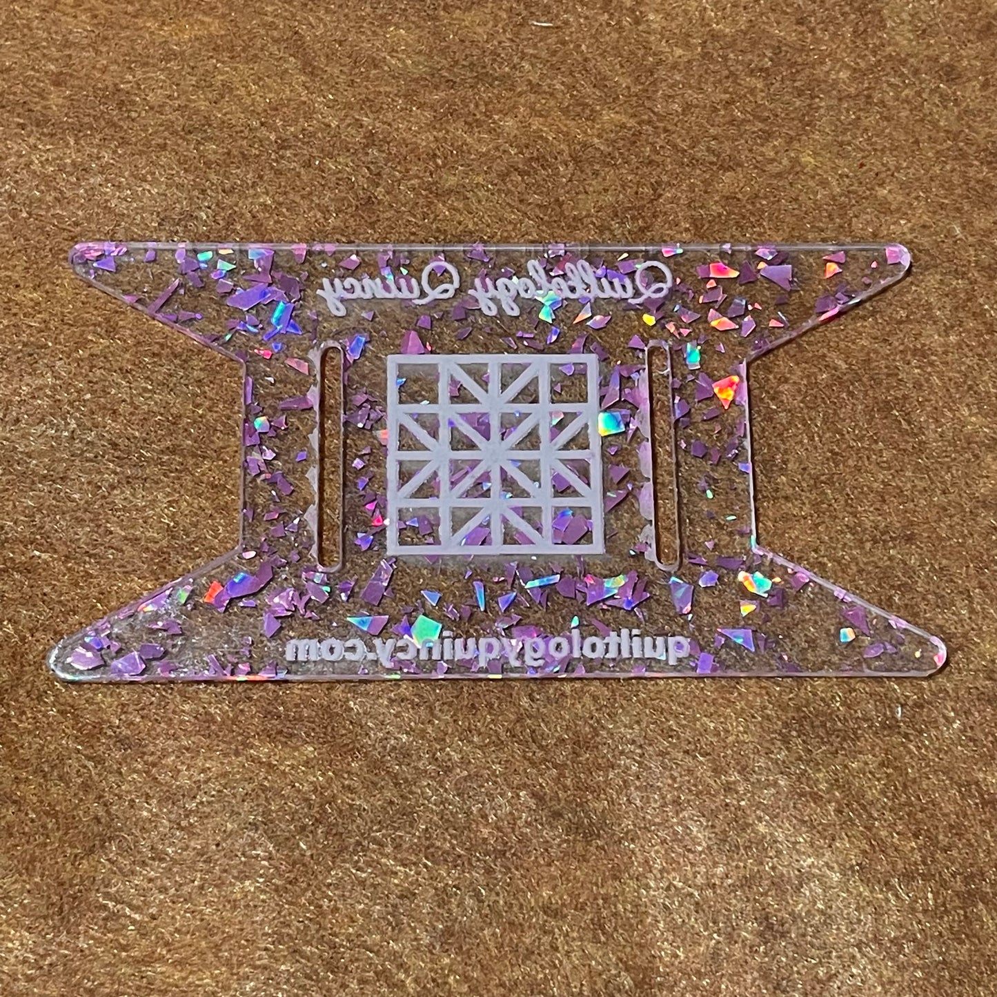 Light Pink Glitter Flake Binding Spool