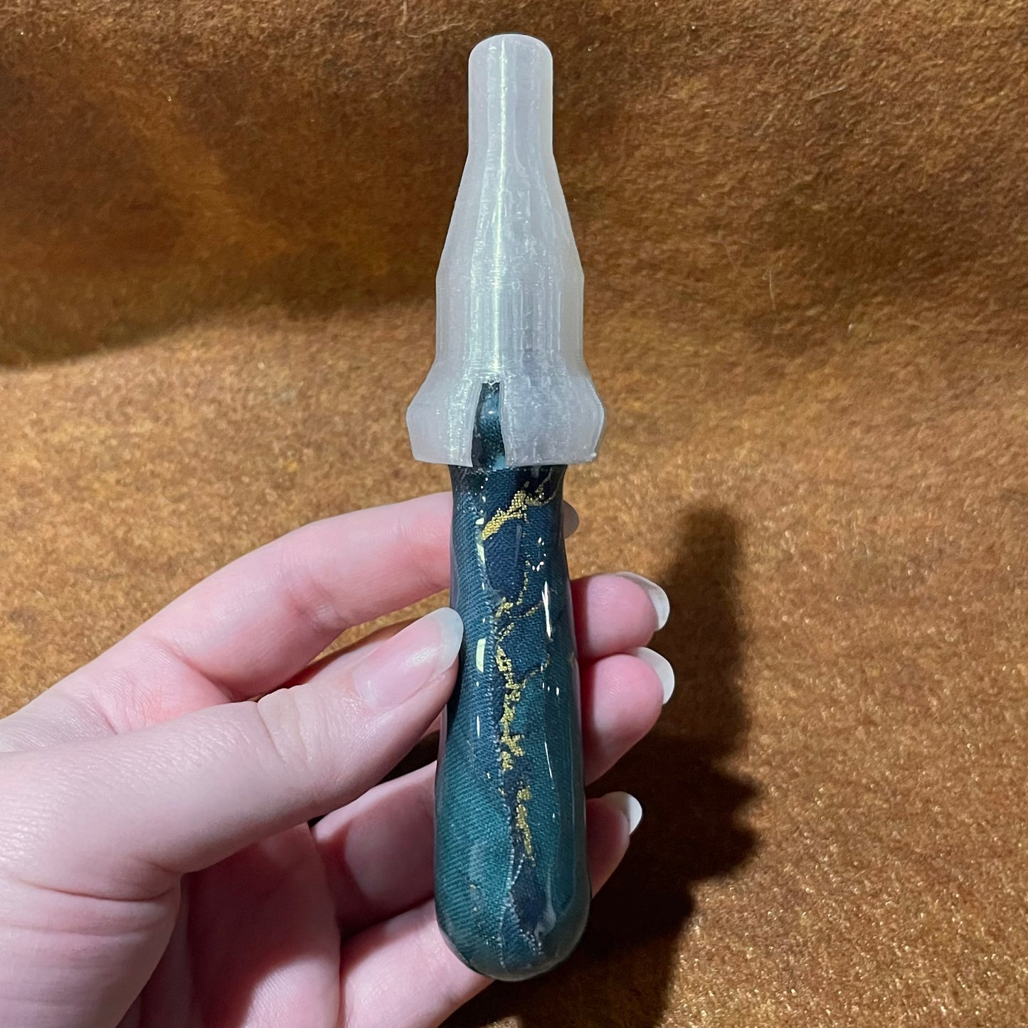 Teal and Gold Marble Seam Ripper