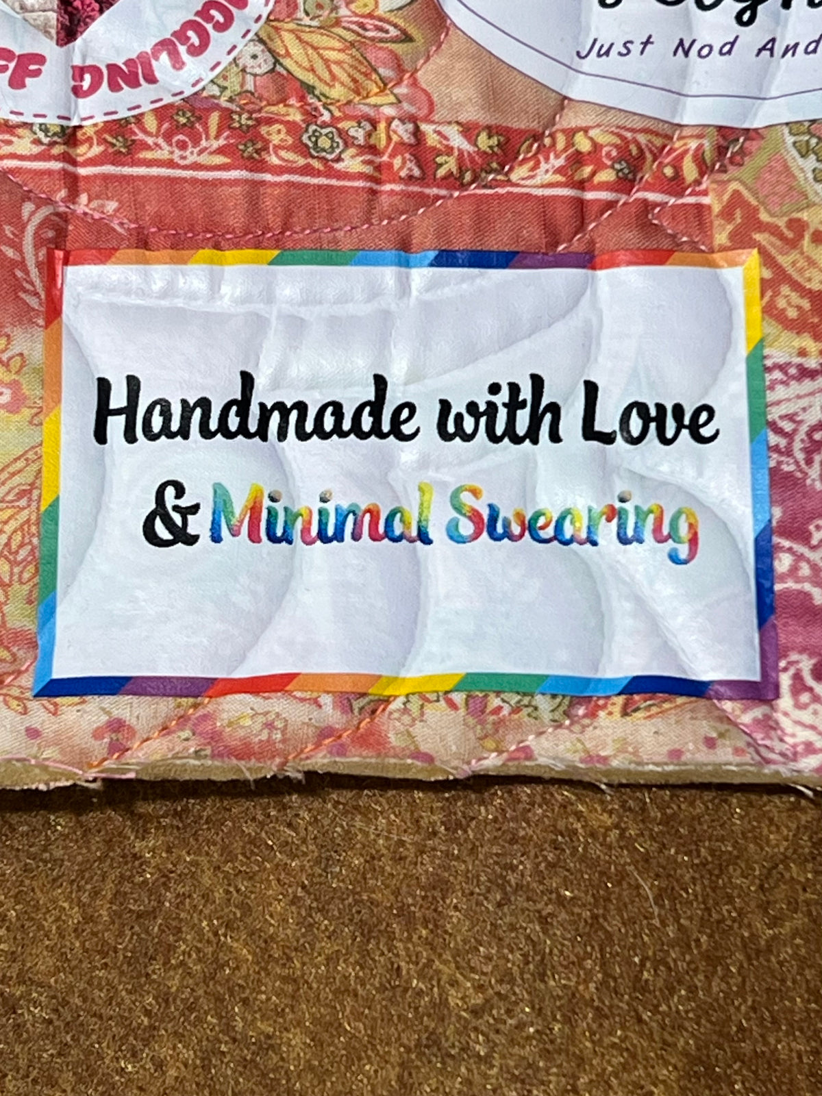 Funny Iron On Quilt Labels Pack 2