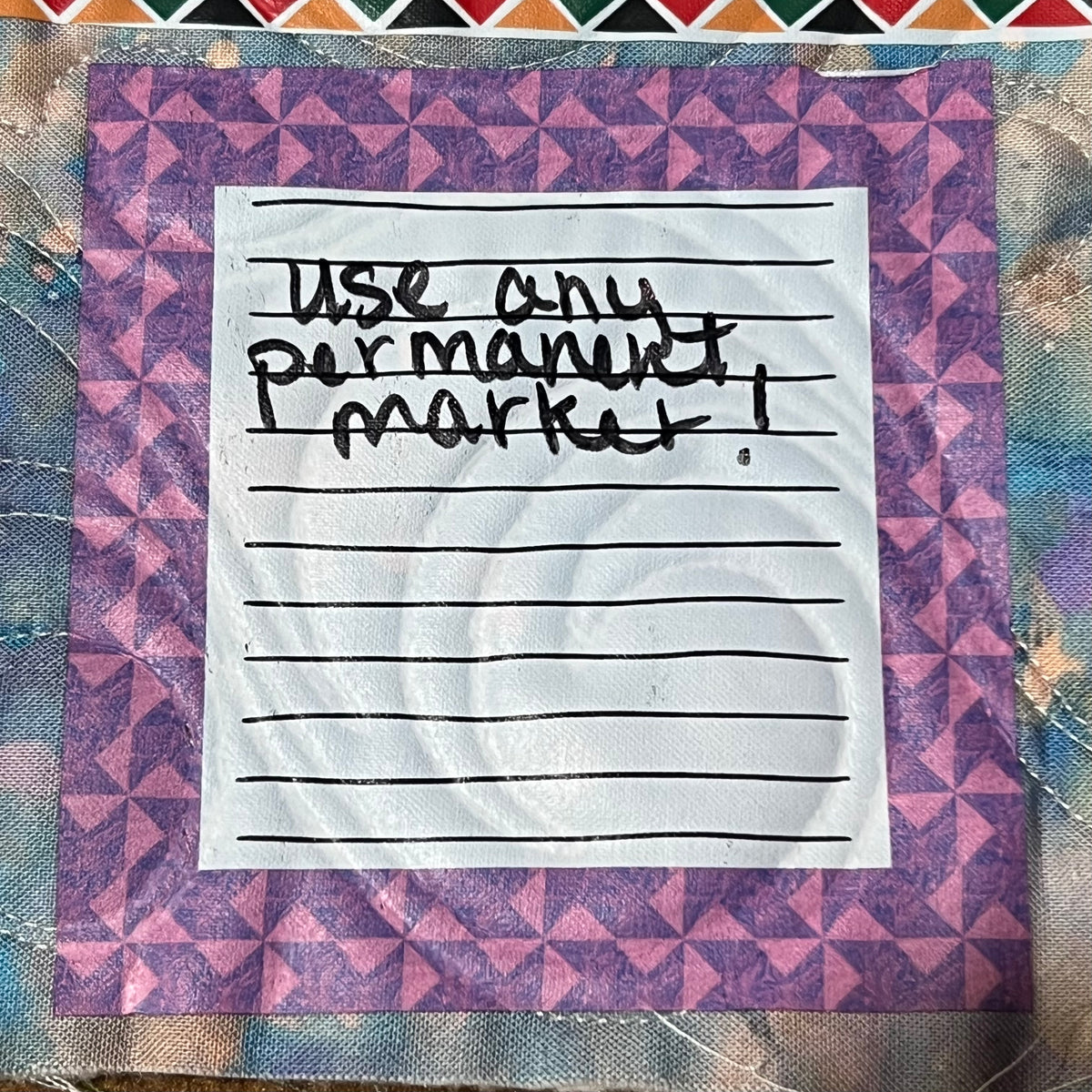 Sign On Quilt Labels