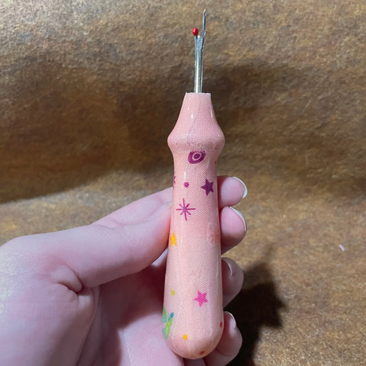 Tula Pink Patchwork Pink Stars Seam Ripper