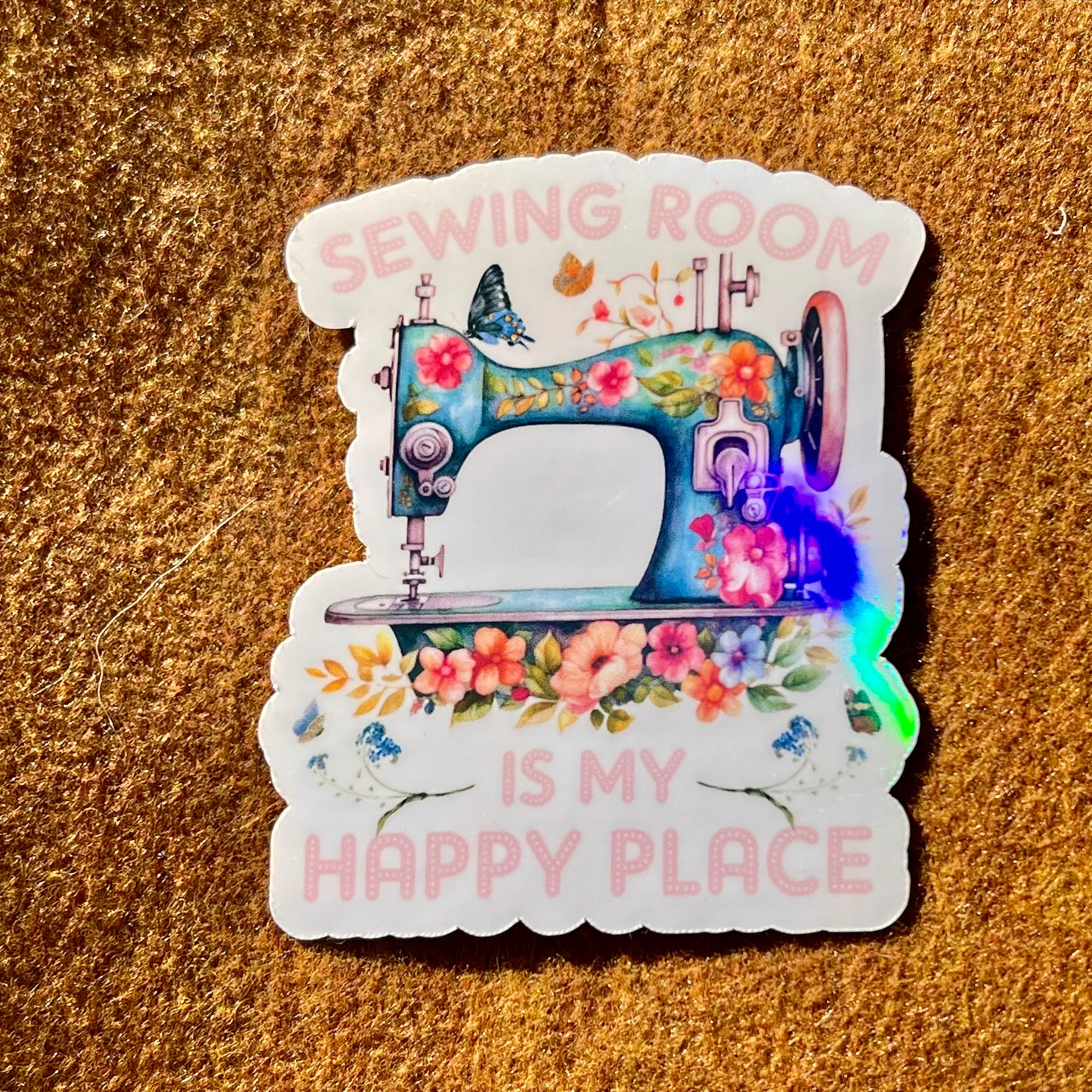 Sewing Room Is My Happy Place Sticker