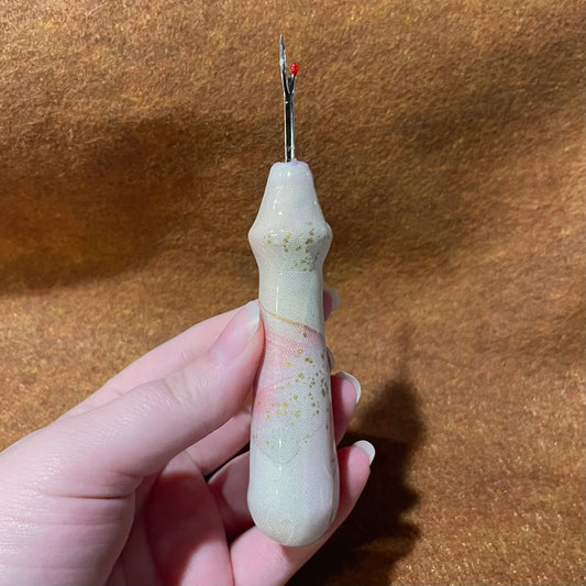 Pink and Mint Marble Seam Ripper