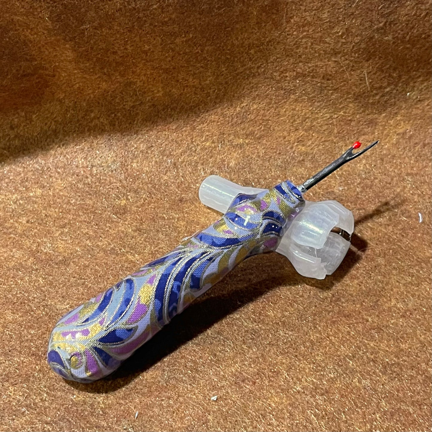 Blue and Purple Swirls Seam Ripper