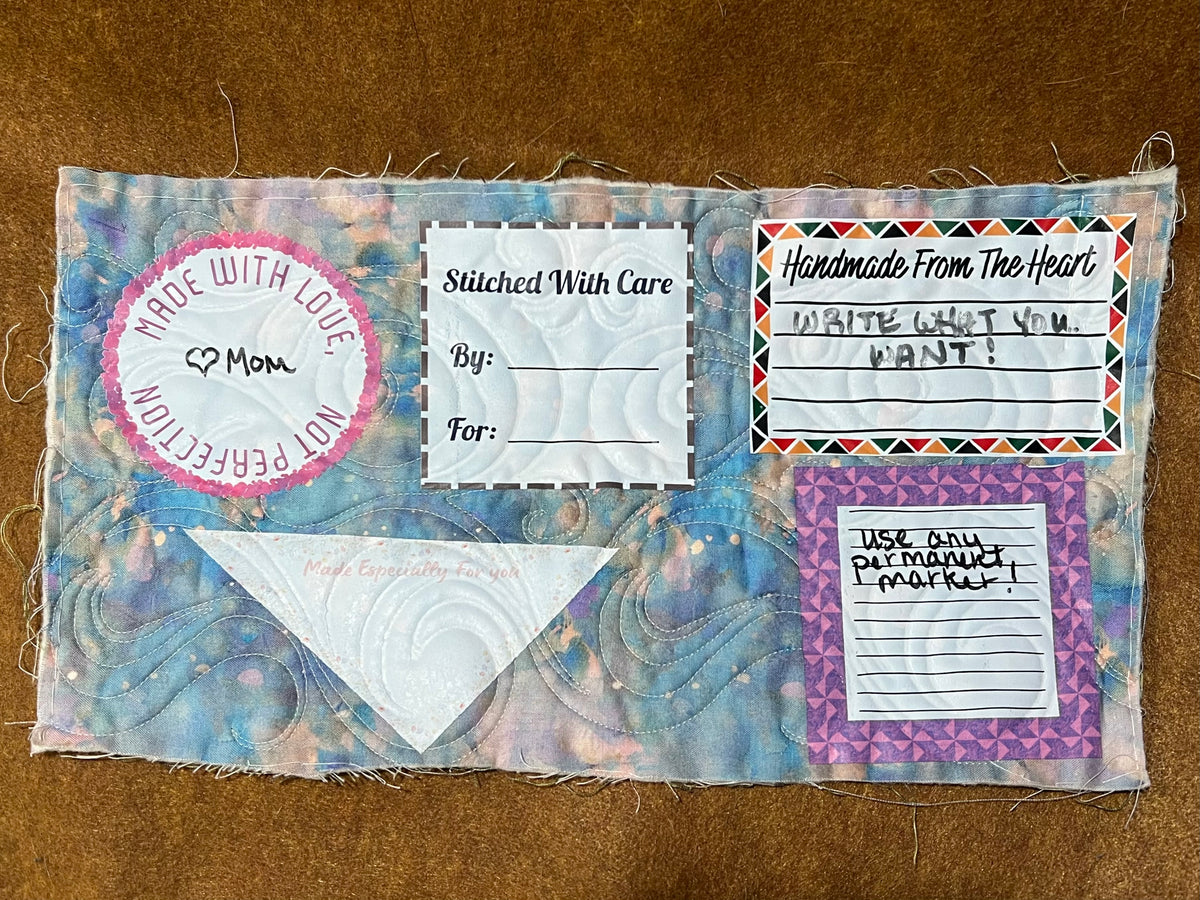 Sign On Quilt Labels