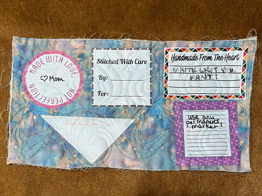 Sign On Quilt Labels