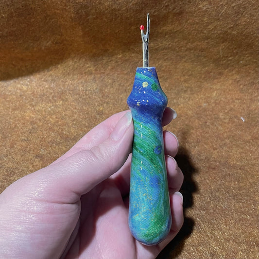 Blue and Green Galaxy Seam Ripper