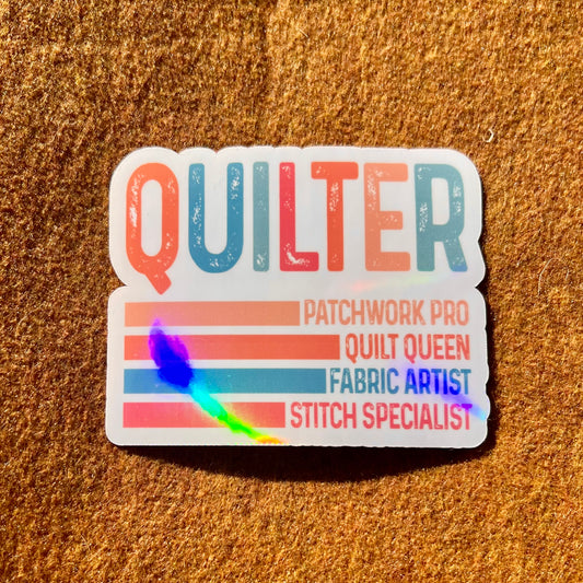 Quilter Sticker