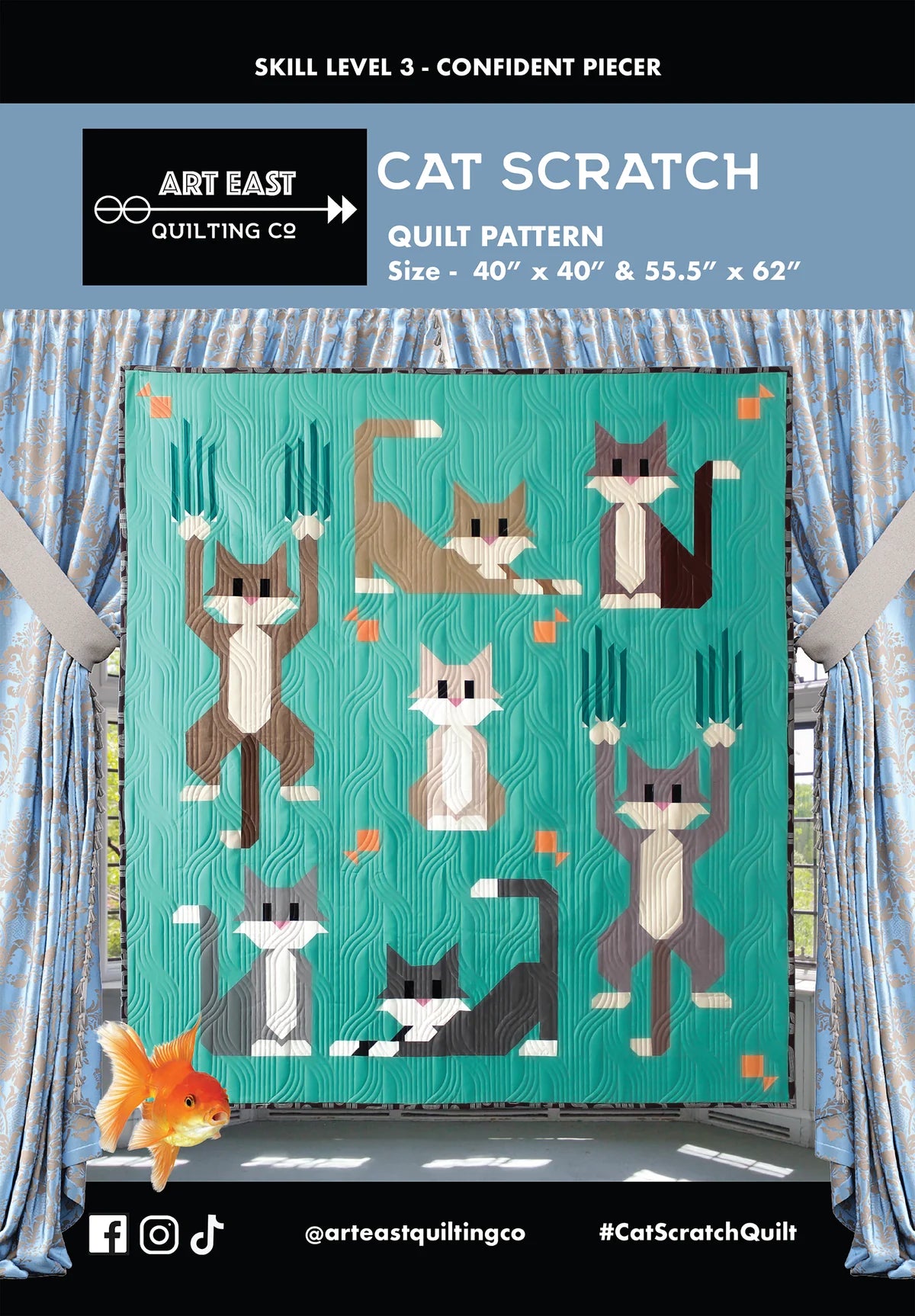 Art East Quilting Co Cat Scratch Quilt Pattern