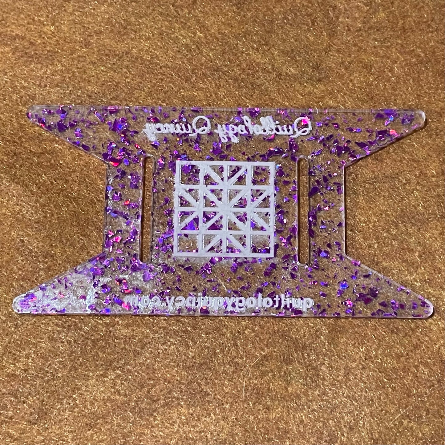 Fuchsia Glitter Flake Binding Spool