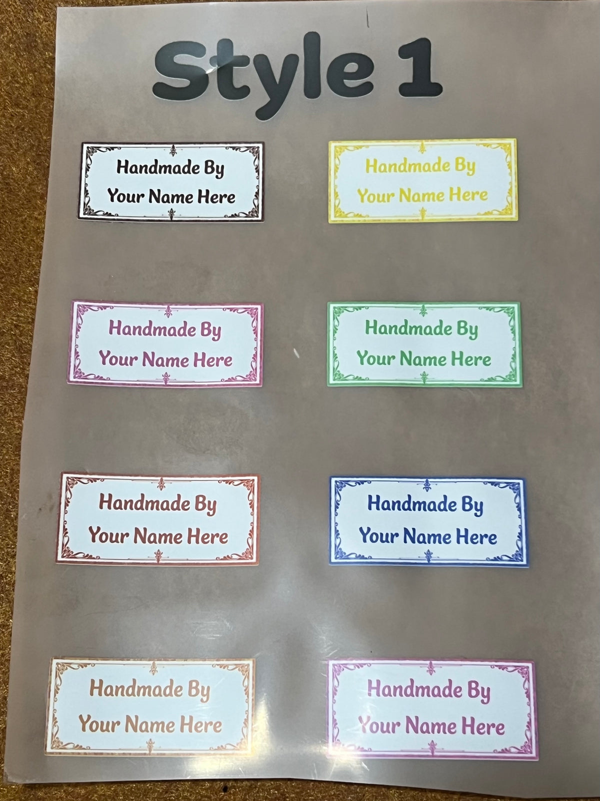 Custom Name Iron On Labels 40pc