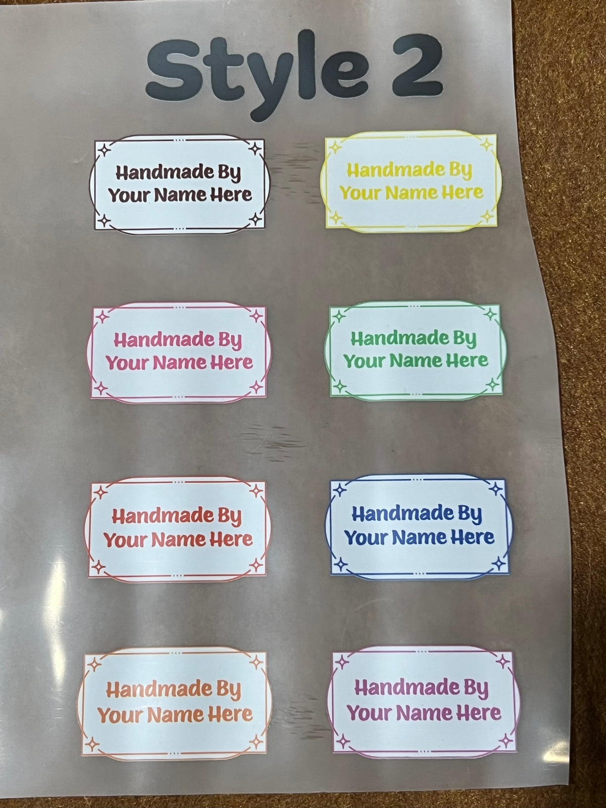 Custom Name Iron On Labels 40pc