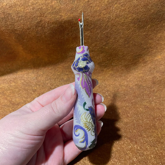 Blue and Purple Floral Seam Ripper