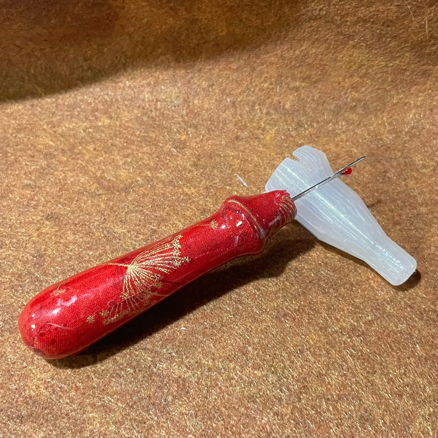 Red and Gold Floral Seam Ripper