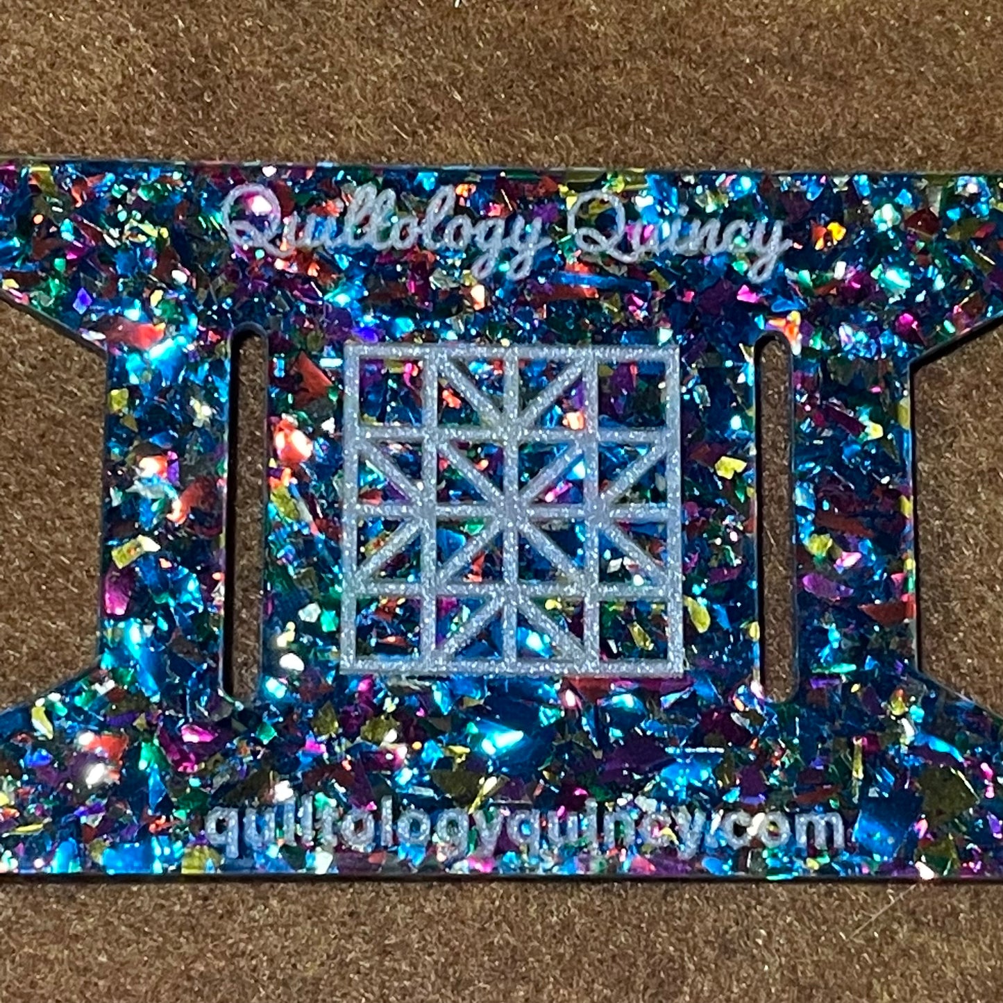 Blue Confetti Binding Spool