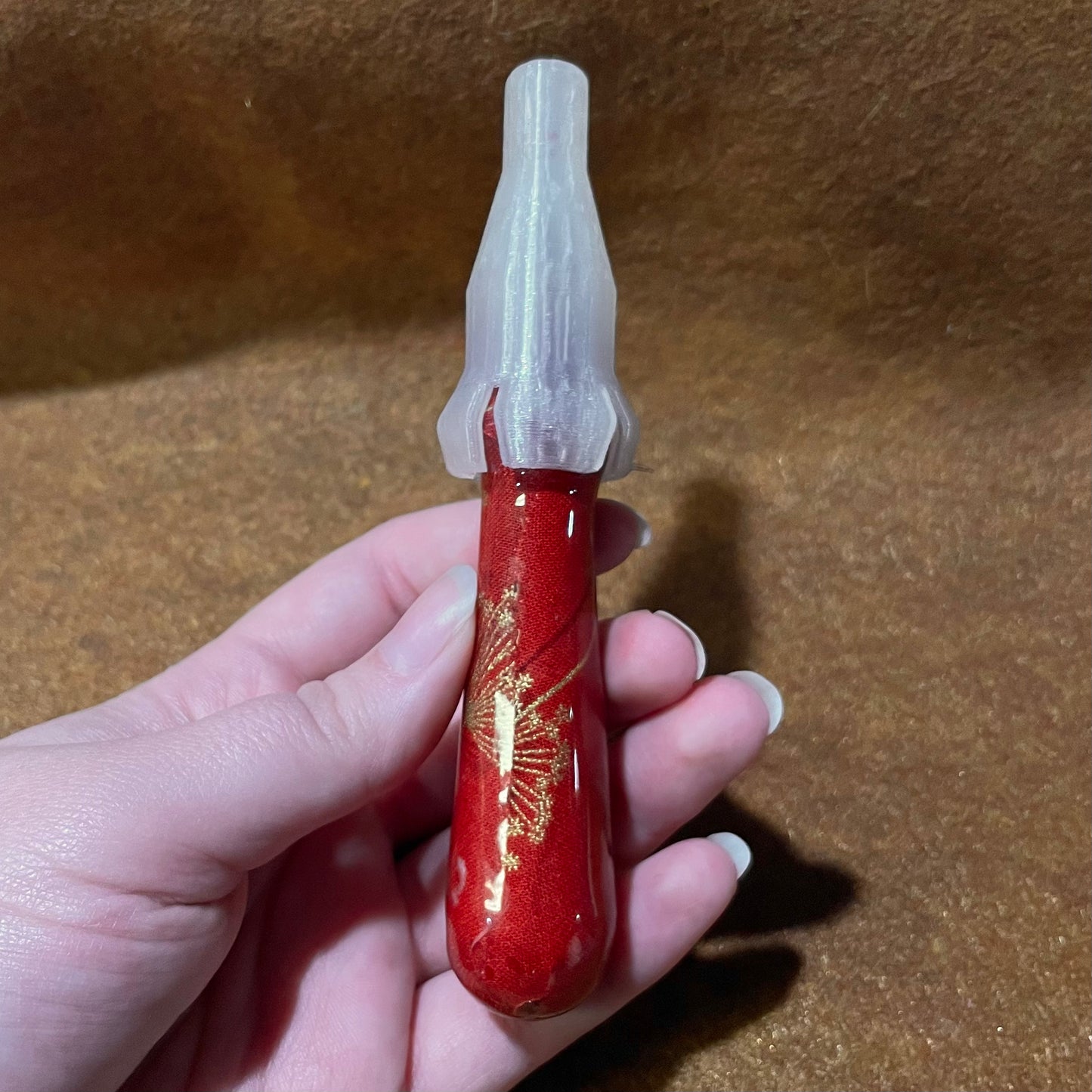 Red and Gold Floral Seam Ripper
