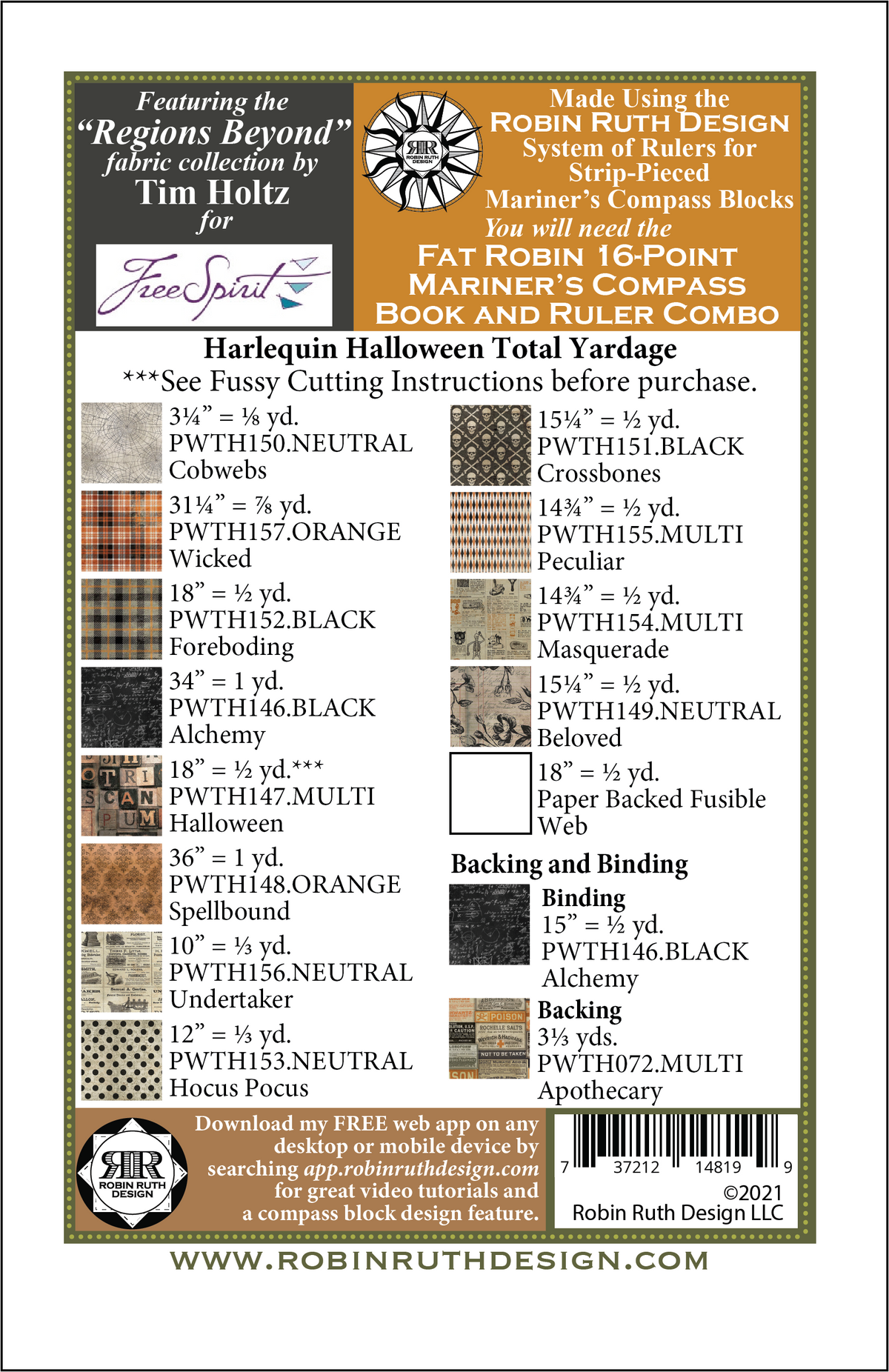 Harlequin Halloween Pattern