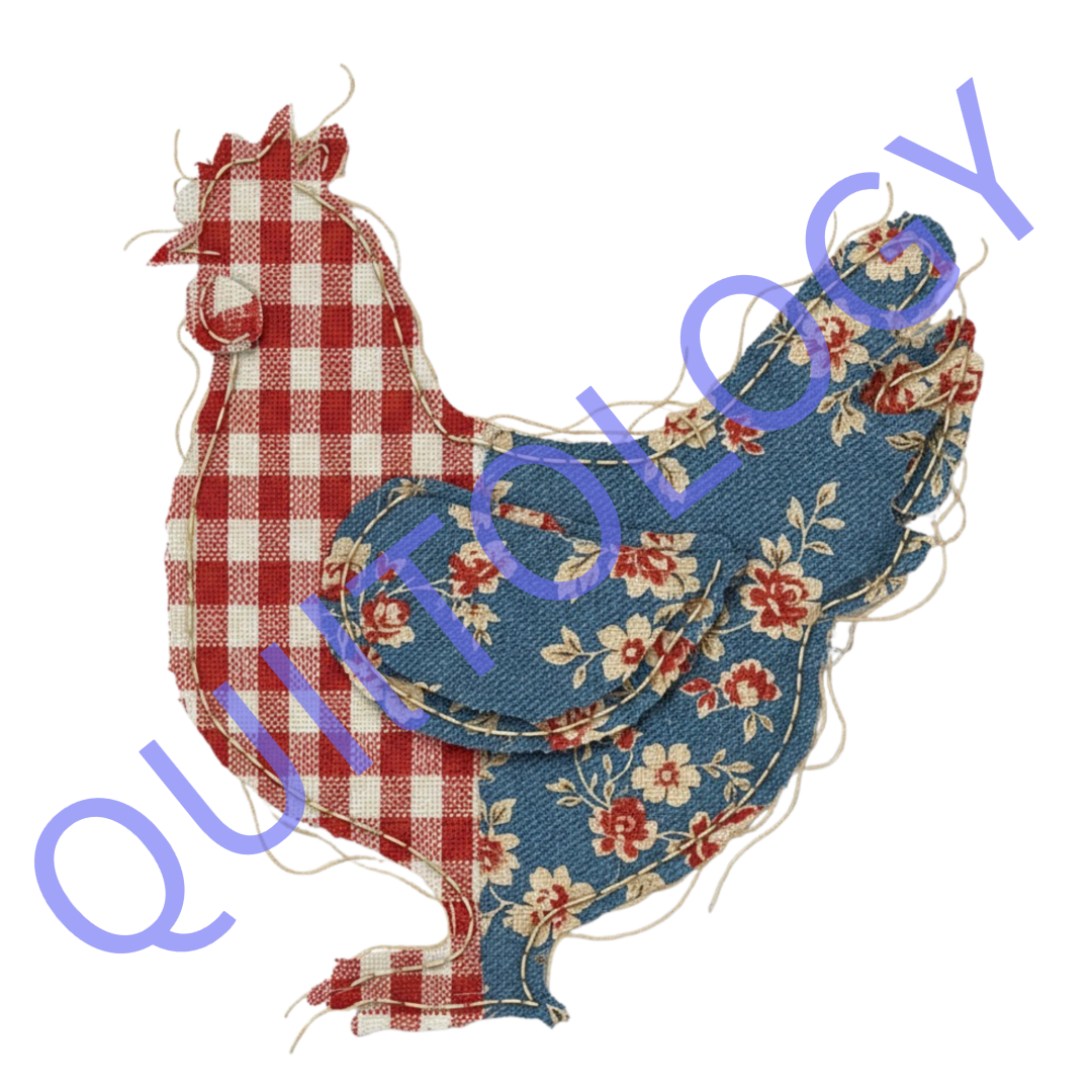 Quilted Chicken Patriotic Shirt