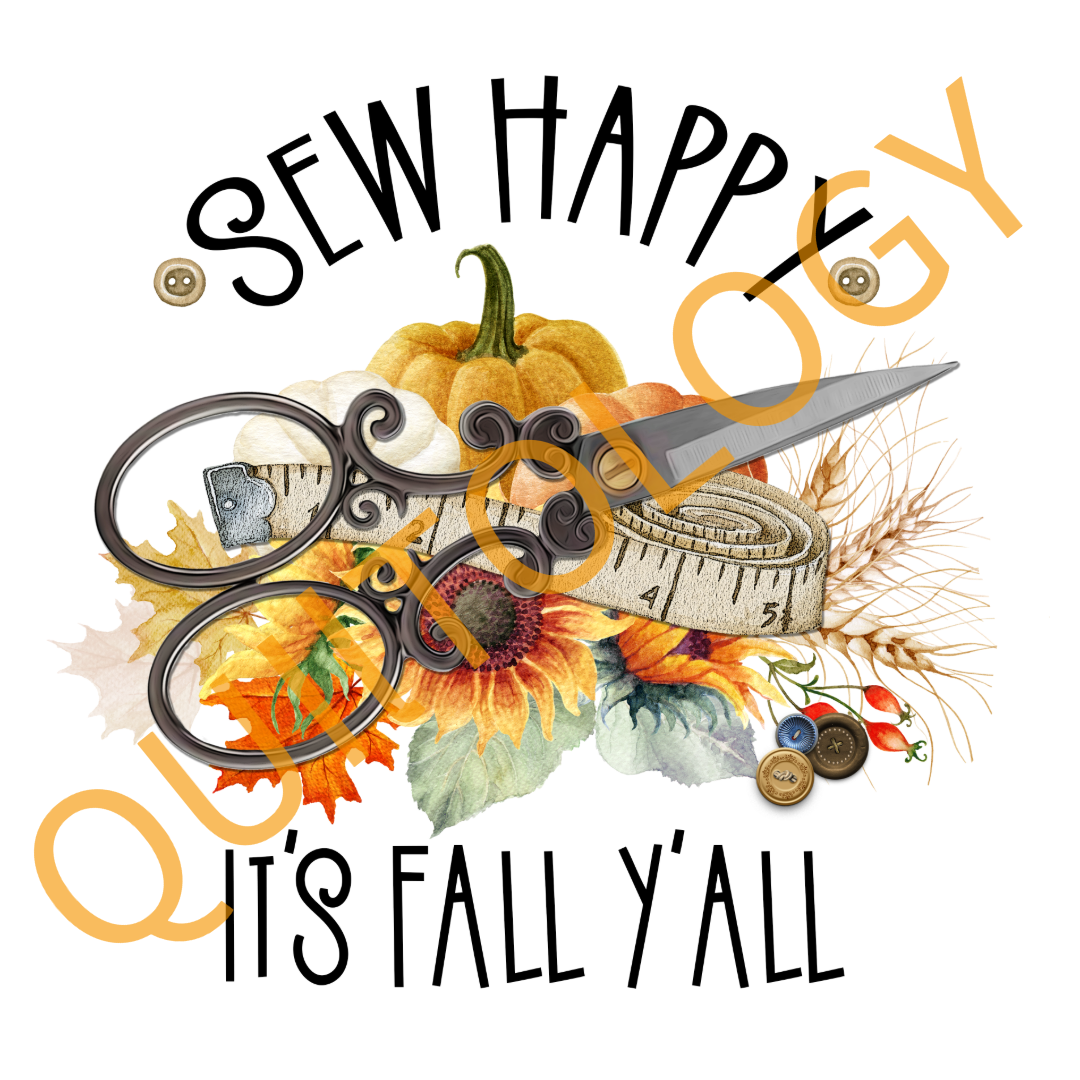 Sew Happy It's Fall Y'all T-Shirt