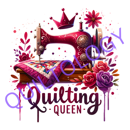 Quilting Queen Vintage Sewing Machine T-Shirt